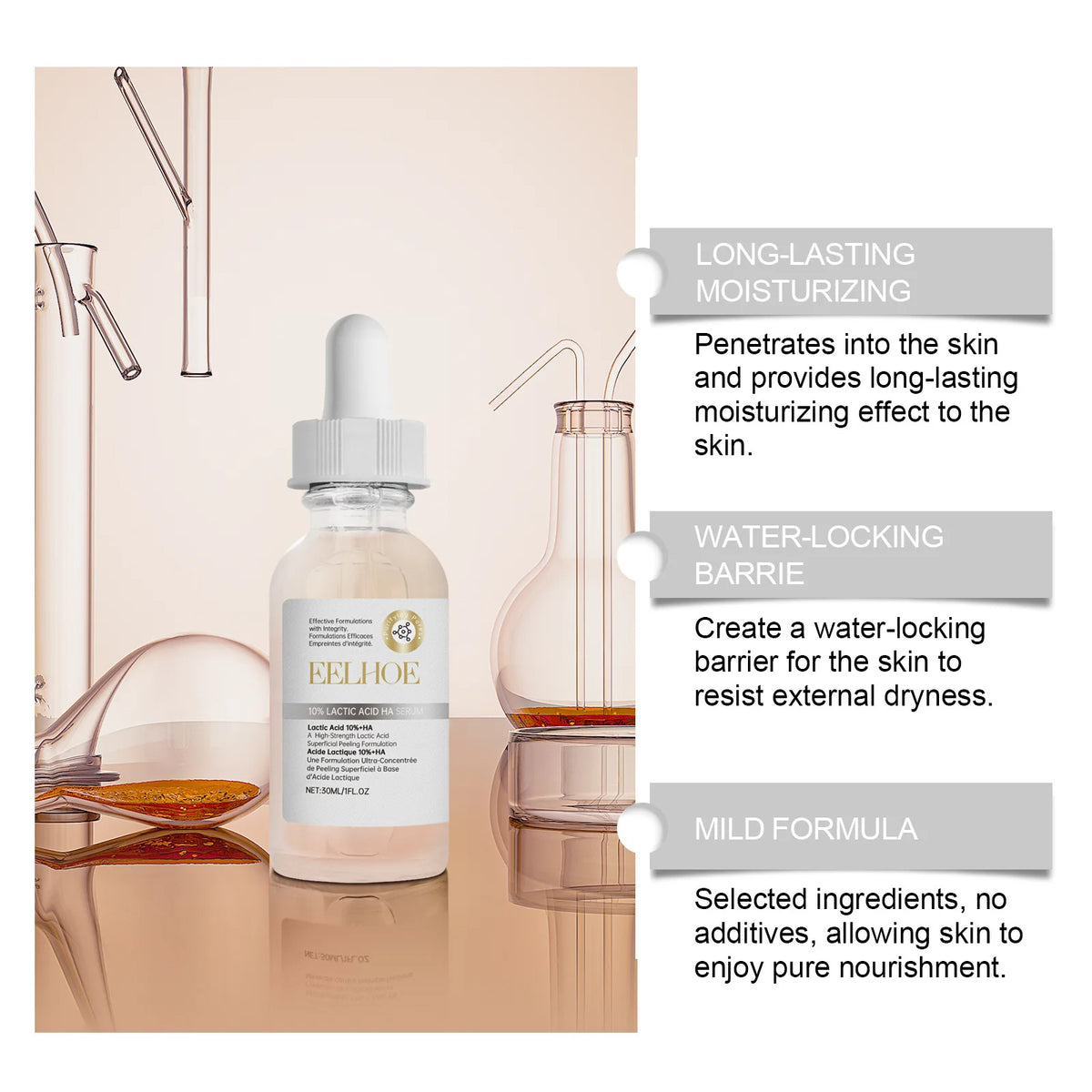 Sérum Réparateur 10% Acide Hyaluronique — Barrière Cutanée & Éclat